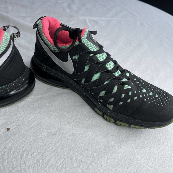 Nike Air Fingertrap Max Black Green Pink Glow Hyper Punch 644672-003 Men Sz 9.5 main image 12
